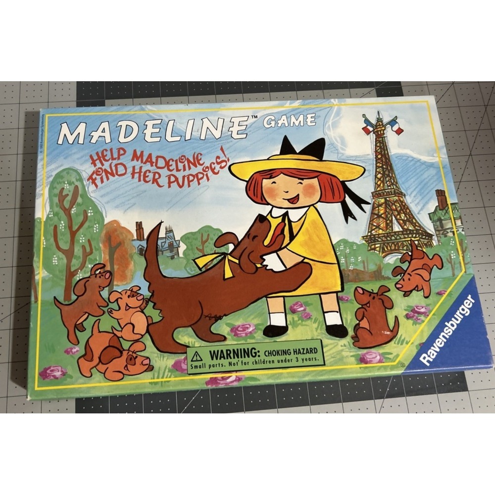 Ravensburger Madeline Help Madeline Find Her Puppies Board Game COMPLETE 1992